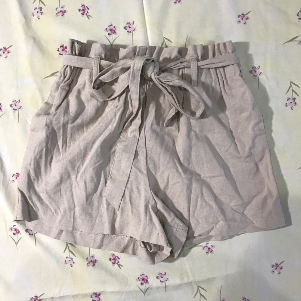 Paper Bag High Waisted Shorts from Forever 21